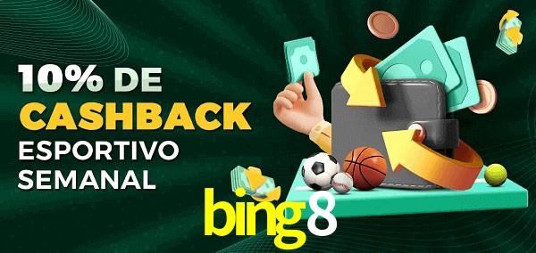 10% de bônus de cashback na bing8